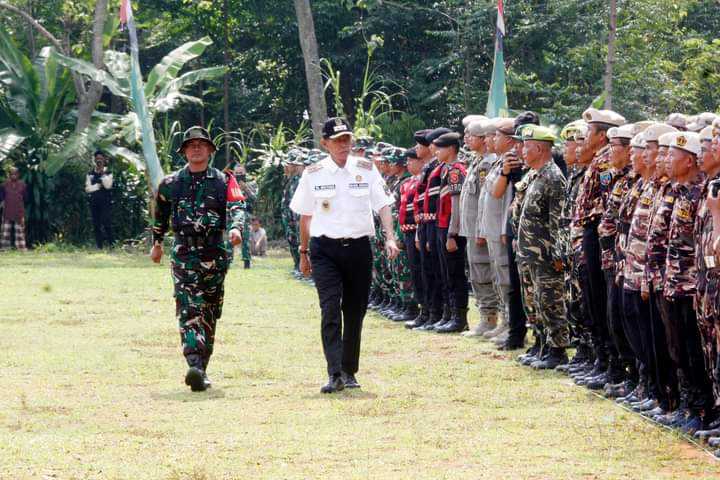 TMMD Ke - 122 TA 2024 di Desa Ciandam Kecamatan Mande Kabupaten Cianjur Dibuka Pj Bupati Cianjur