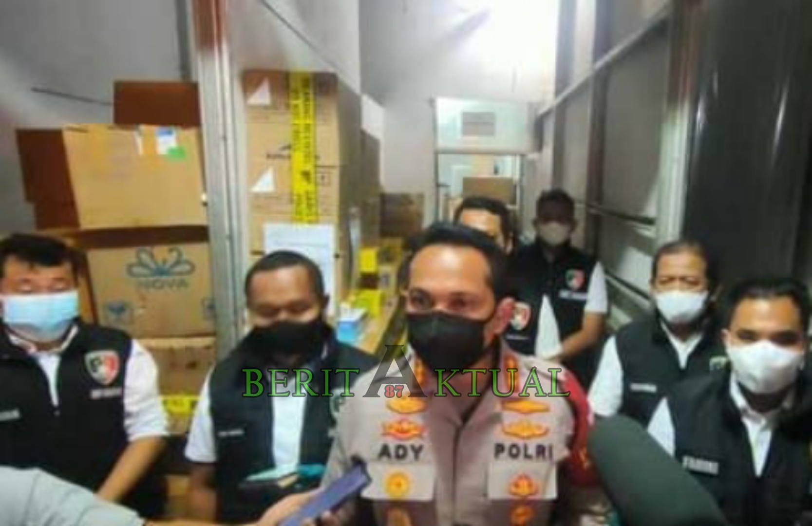 Diduga Menimbun Asithromycin Obat Covid-19,Gudang Milik PT.ASA Digerebek Polisi