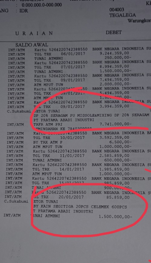 Dugaan Kongkalikong Oknum Semakin Terlihat Jelas Dalam Proses Pengadaan Seragam PT. PAI Sukabumi, Dengan CV Arimba Jaya Yang Di Duga Bodong