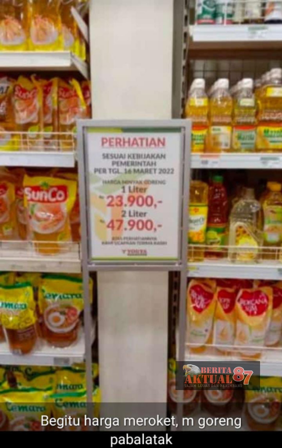 "Wow" Jelang Ramadhan Harga Minyak Goreng Semakin Meroket