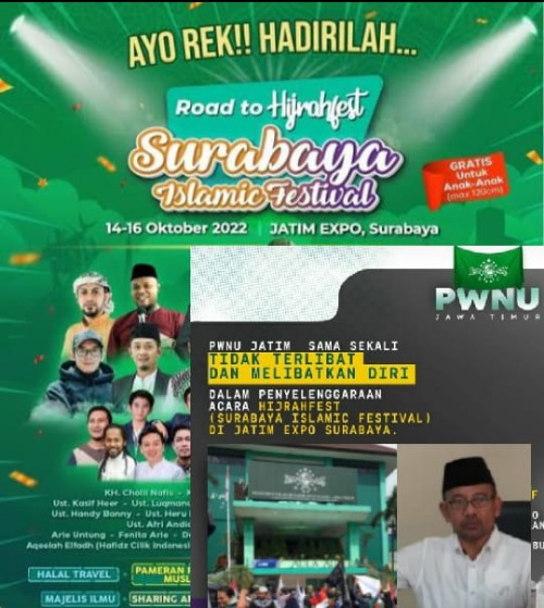 Surabaya Islamic Festival, Catut Logo NU Untuk Promosi